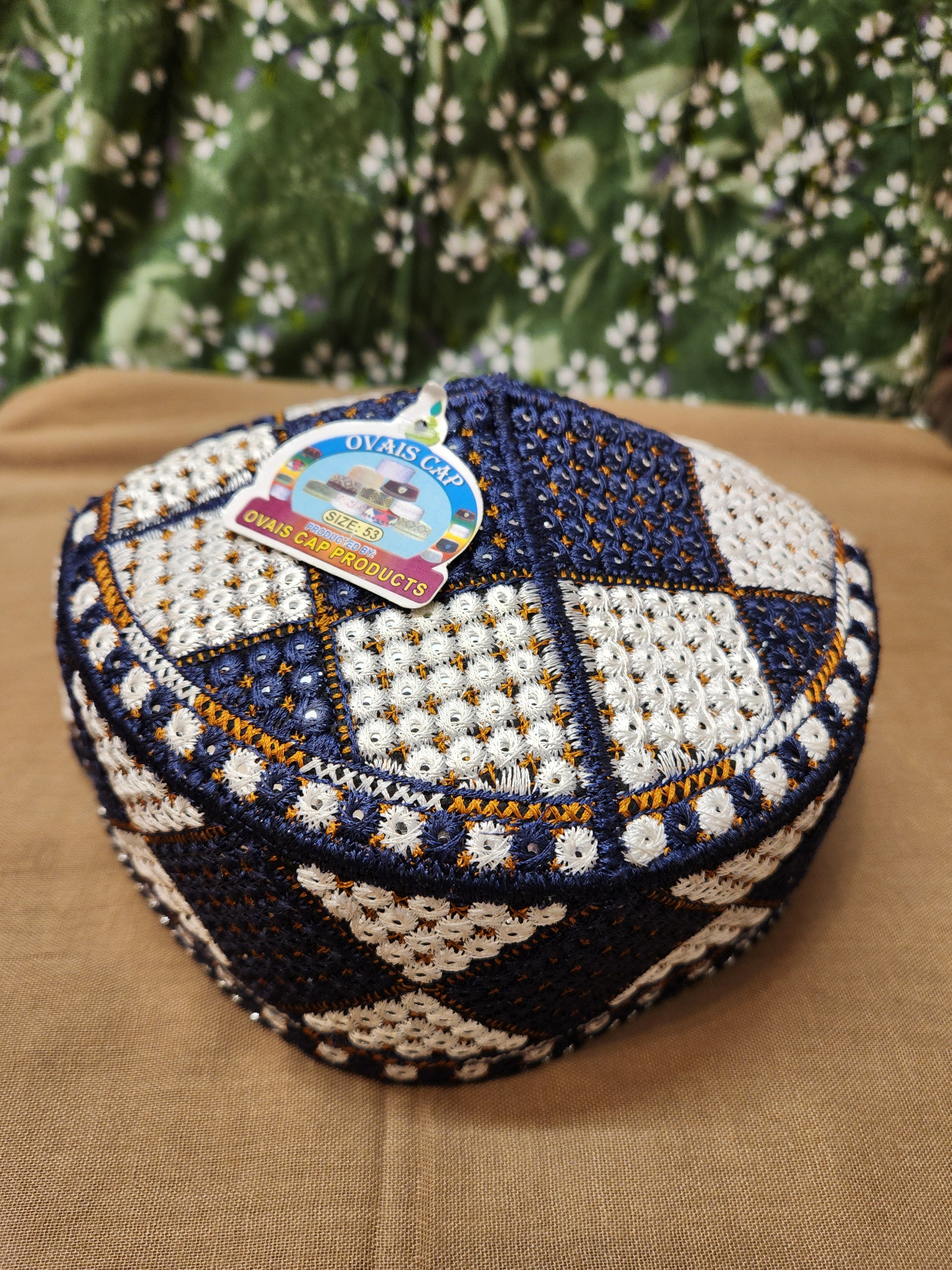 👉Premium Sequin-Embroidered Muslim Cap👈