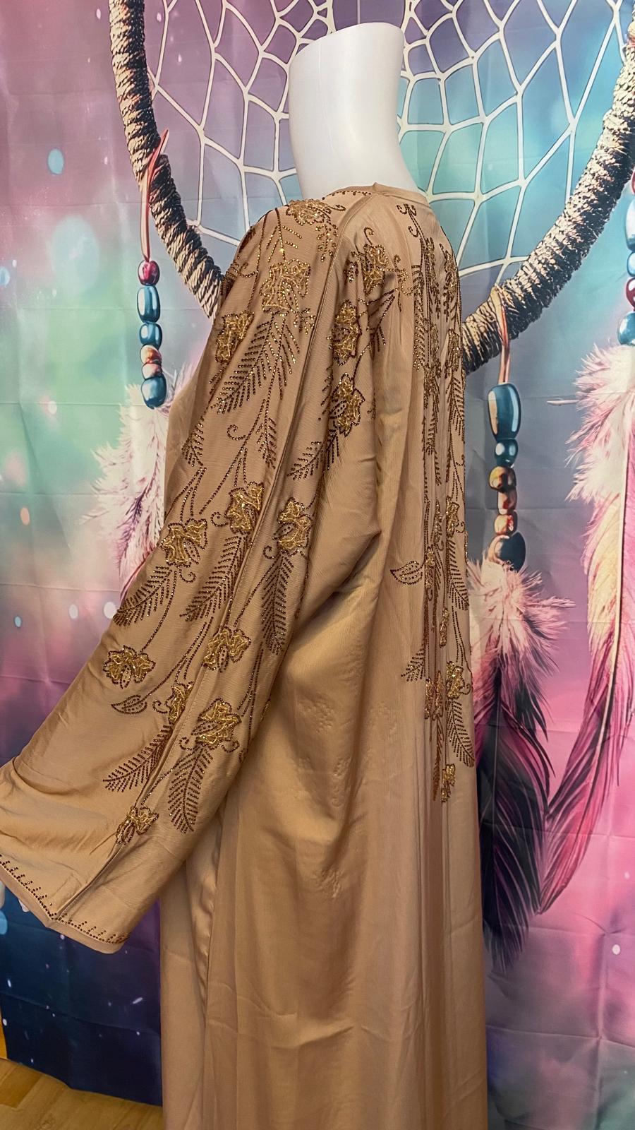 ###Luxury Dubai  2 piece Abaya💯with Elegant Stone Work 💯– Premium TikTok Fabric###