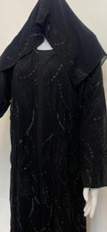 Modest Embroidered Abaya with Handcrafted Stone Work