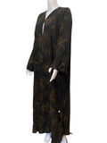 Luxury Printed Modest Abaya Set (2-Piece) with Stone Detailing – Lightweight Chiffon Fabric