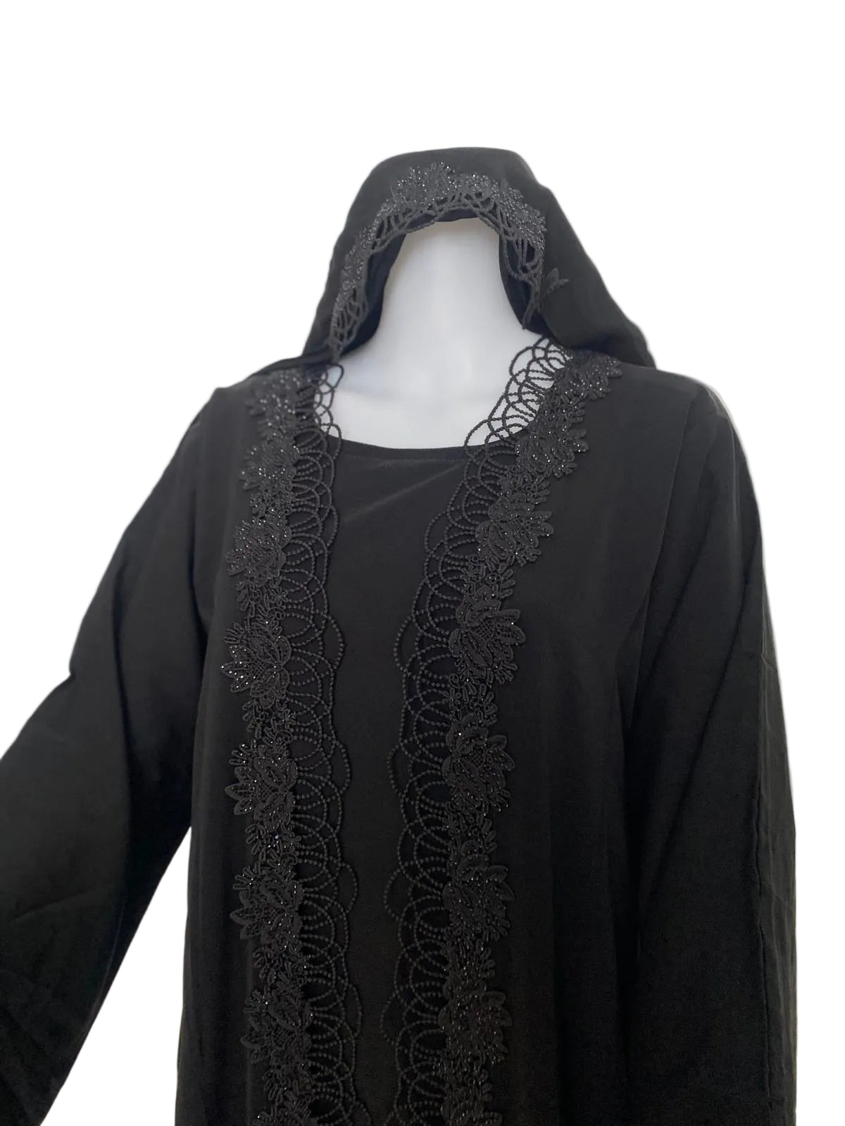 Exclusive modest Lace abaya set