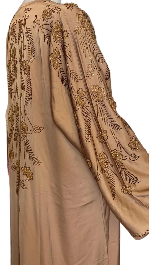 ###Luxury Dubai  2 piece Abaya💯with Elegant Stone Work 💯– Premium TikTok Fabric###