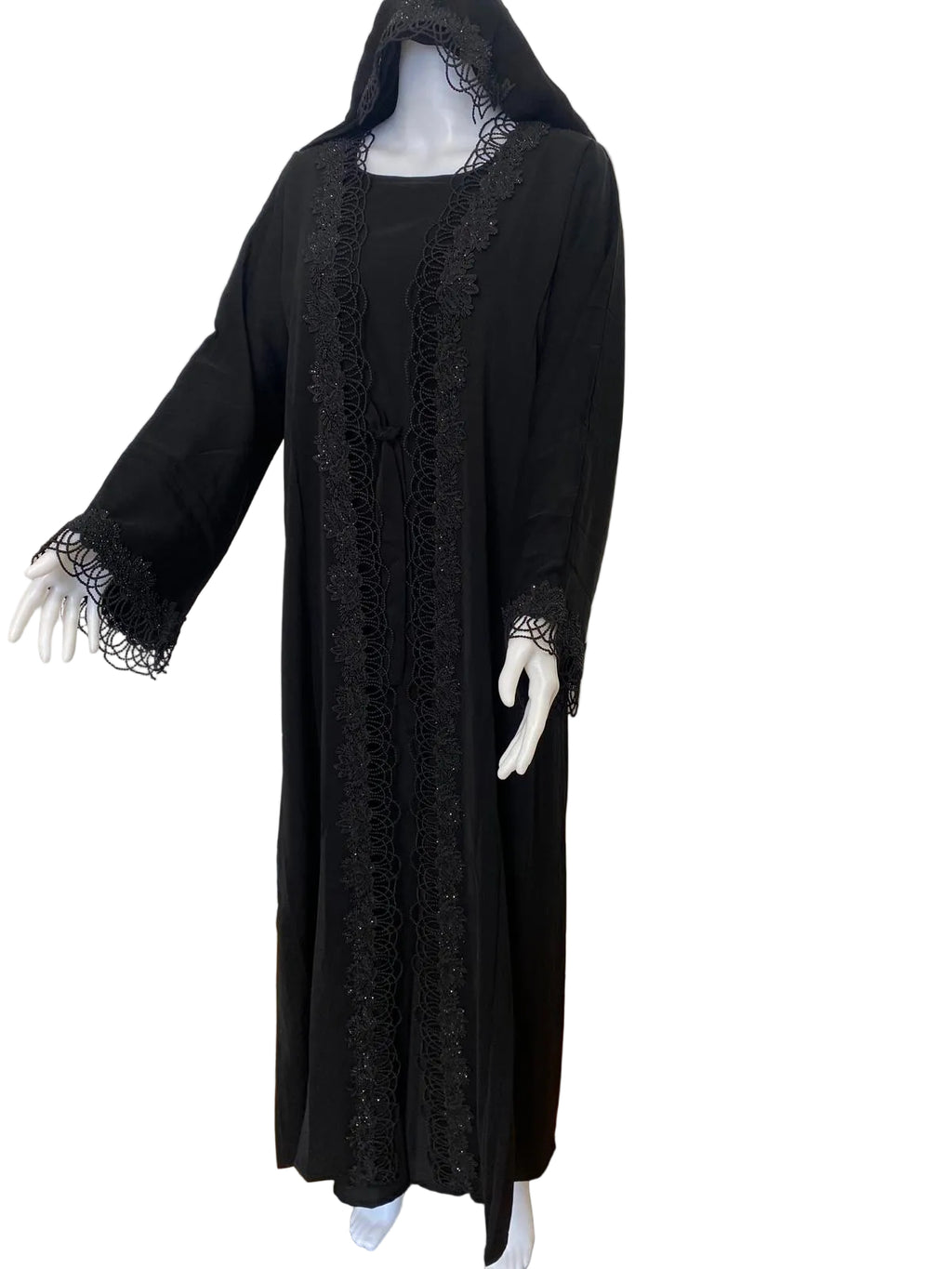 Exclusive modest Lace abaya set