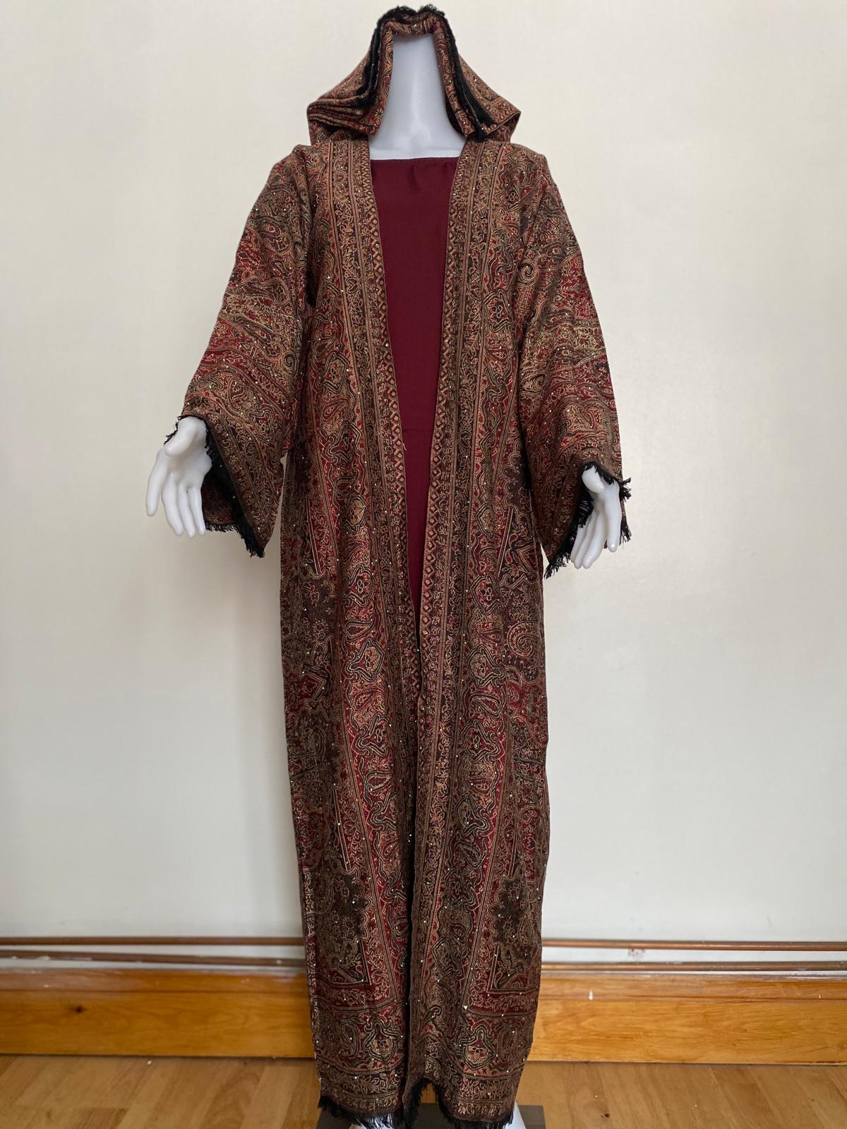 Luxury Dubai Style 3-Piece Pashmina Abaya Set