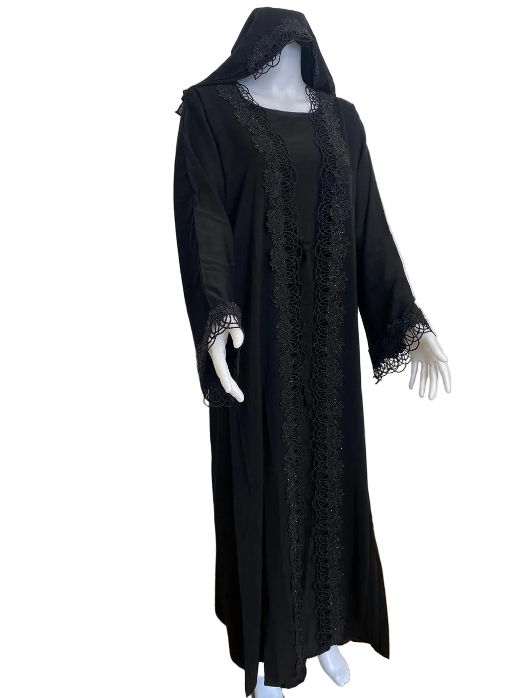 Exclusive modest Lace abaya set