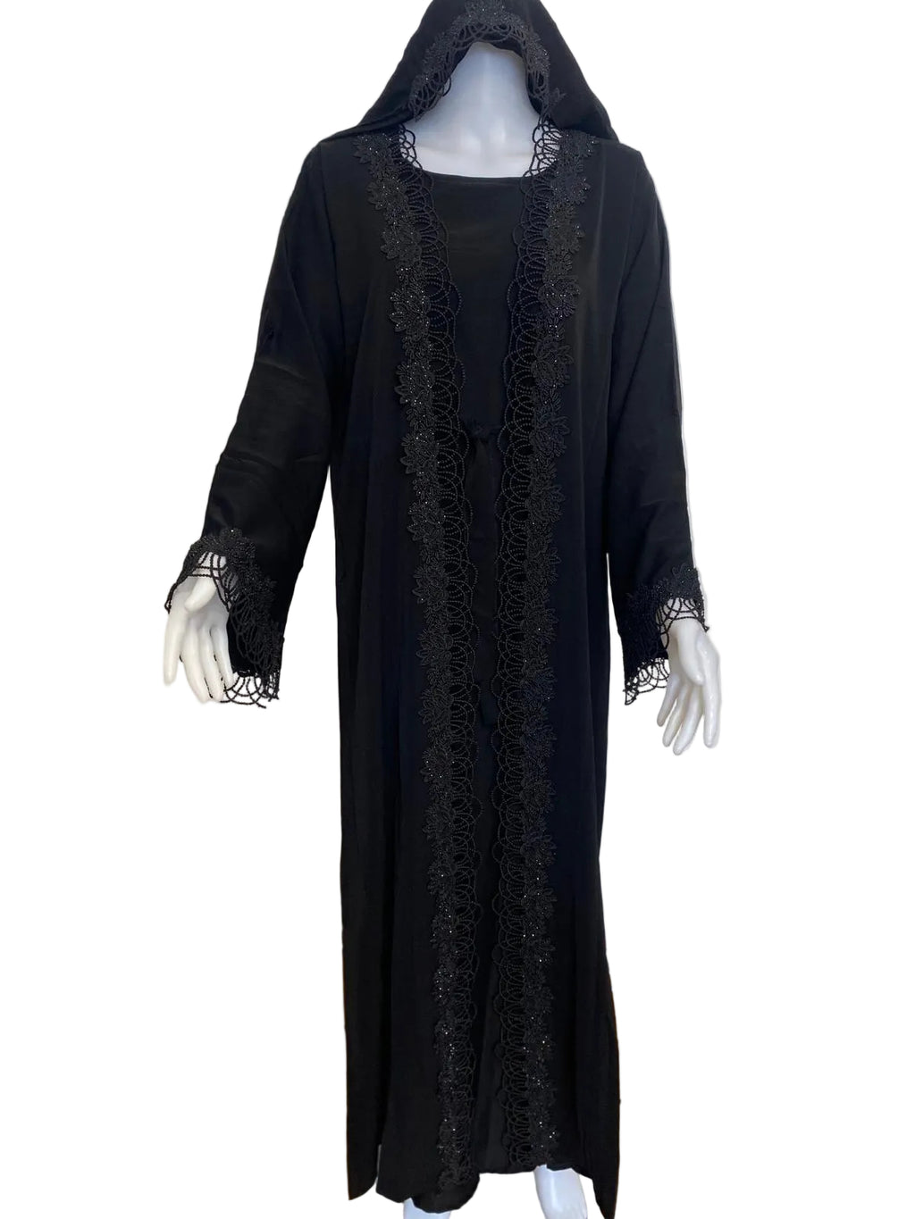Exclusive modest Lace abaya set
