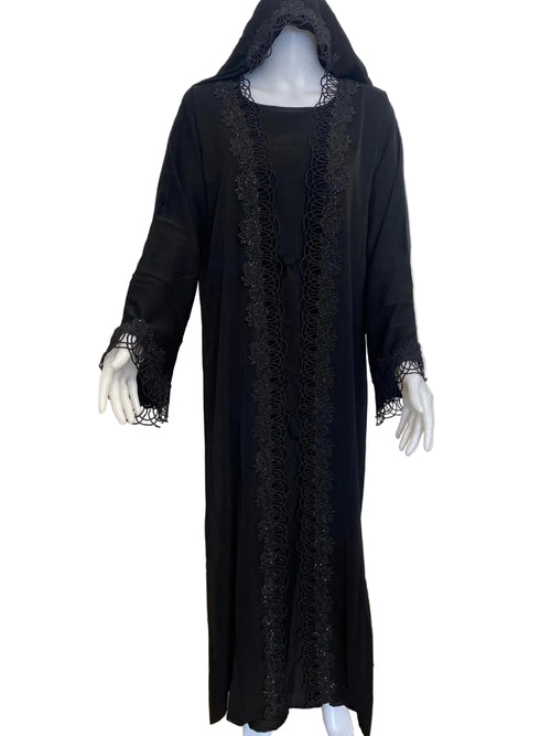 Exclusive modest Lace abaya set